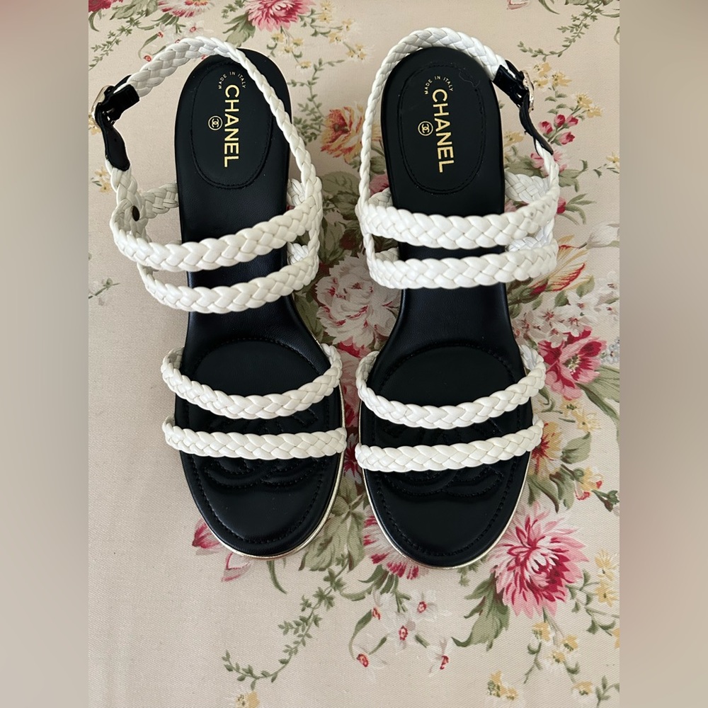 Authentic Chanel Sandals.